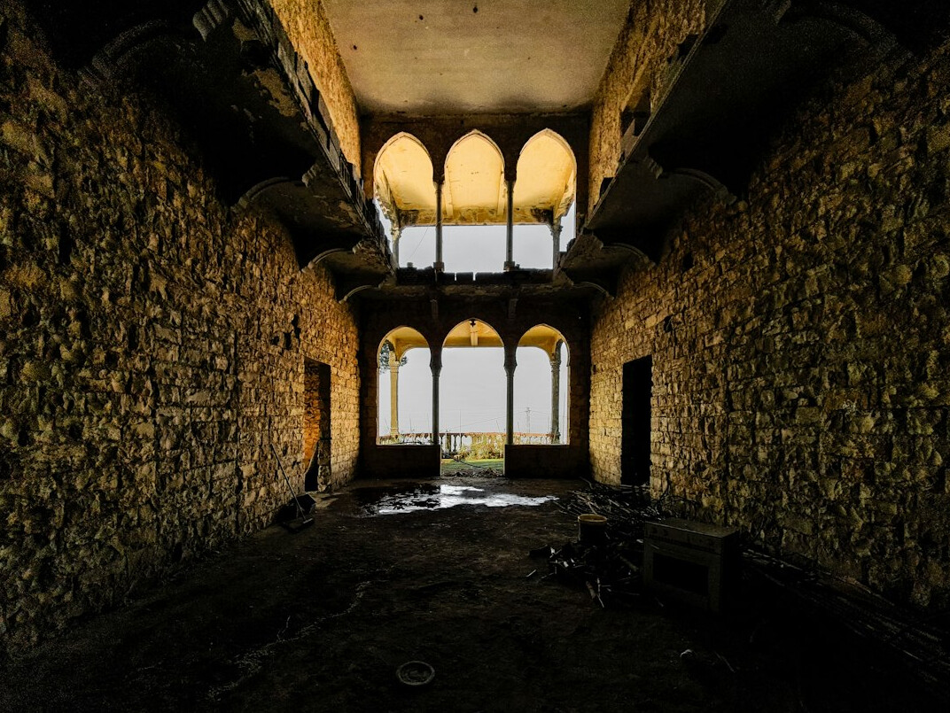 castle interior ruins